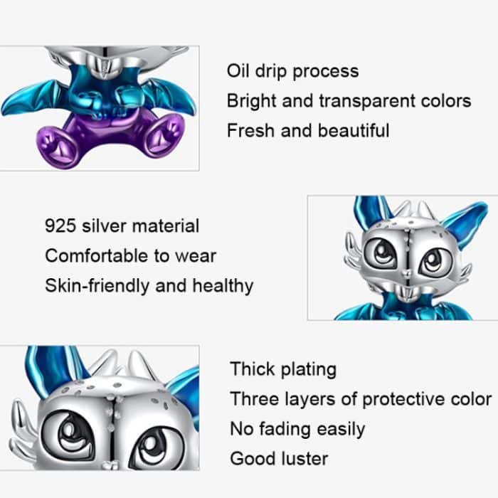 SCC2343 Öltropfperlen 925 Silber Armband Zubehör – Bild 2