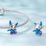 SCC2343 Öltropfperlen 925 Silber Armband Zubehör – Bild 4