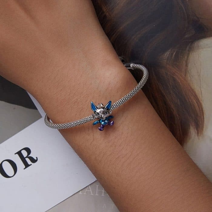 SCC2343 Öltropfperlen 925 Silber Armband Zubehör – Bild 5