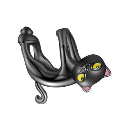 BSC520 Katze DIY Perle galvanisierte strukturierte Perlen Zubehör