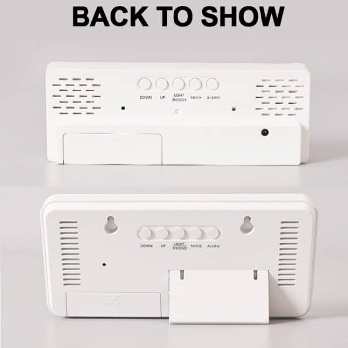 Bunte Schriftarten LED elektronischer Wecker Großbilduhr – Bild 5