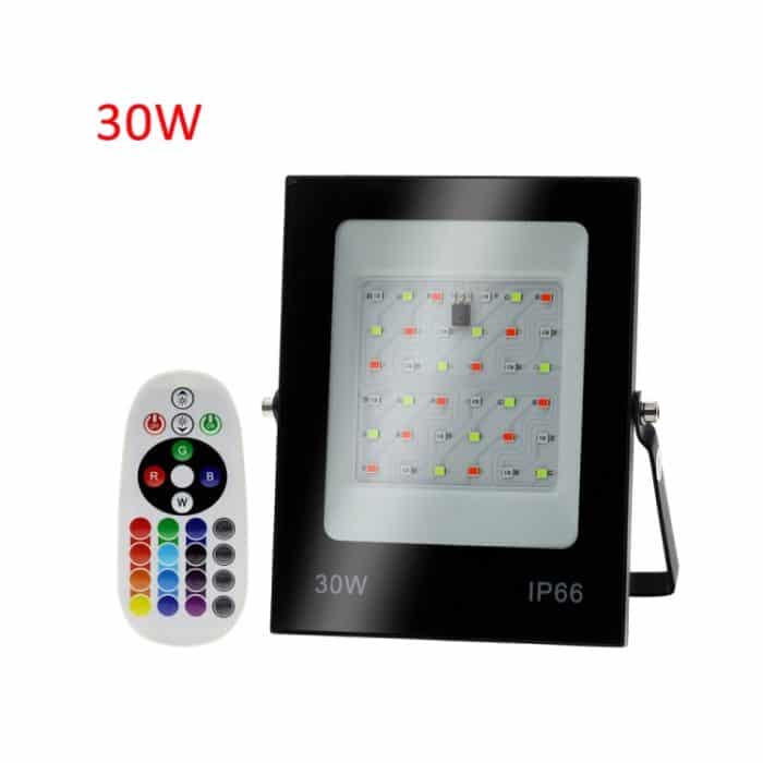 Buntes RGB-Wechsel-LED-Flutlicht mit Fernbedienung, 30W, 50W, 100W, 200W – Bild 1