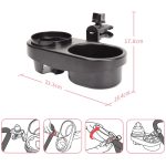 Kinderwagen-Doppelbecherhalter, Kinderwagen-Flaschen-Snackbox-Regal, J4100 – Bild 3