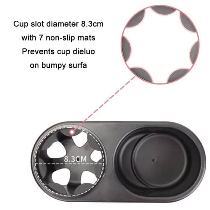 Kinderwagen-Doppelbecherhalter, Kinderwagen-Flaschen-Snackbox-Regal, J4100 – Bild 4