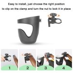 Kinderwagen Universeller multifunktionaler Flaschenbecherhalter, Black – Bild 6