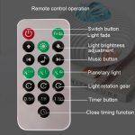 K-1106 Fliegende Untertasse-Projektionsleuchte, sternenklar, leer, Nordlicht-Projektionslampe – Bild 4