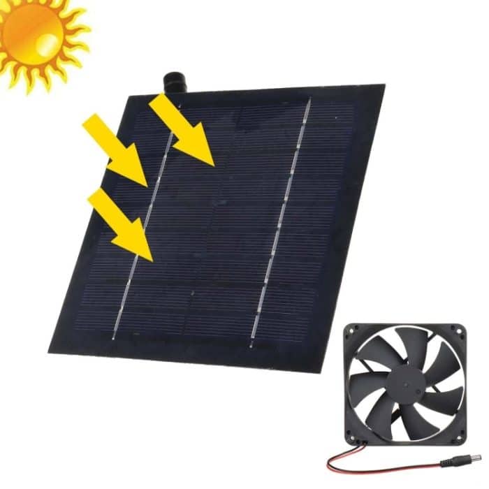 20 W Solar-Mini-Lüfter, Badezimmer, Küche, Solar-Abluftventilator, Al-043 20W – Bild 1