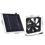 20 W Solar-Mini-Lüfter, Badezimmer, Küche, Solar-Abluftventilator, Al-043 20W – Bild 3