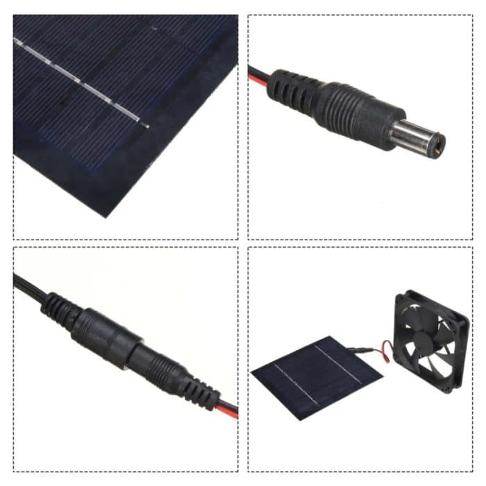 20 W Solar-Mini-Lüfter, Badezimmer, Küche, Solar-Abluftventilator, Al-043 20W – Bild 4