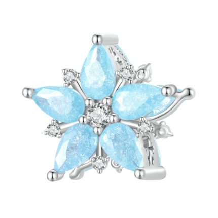Winter Schneeflocke DIY Armband Perle Weihnachten 925 Silber Perlen Zubehör