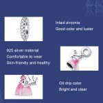 DIY Armband Perle Rosa Retro Fantasy Anhänger Schmuck Zubehör – Bild 3