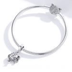 SCC1337 Hahn 925 Silber Anhänger DIY Perlenarmband Zubehör – Bild 4