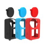 Für DJI Osmo Action 3 Silikon Schutzhülle Objektivdeckel, Silicone (Black), Silicone (Red), Silicone (Blue) – Bild 2