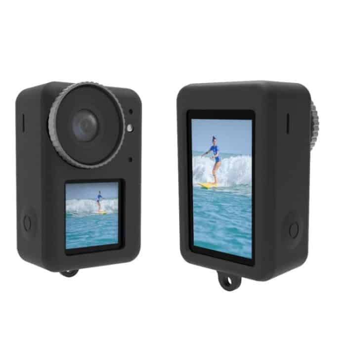 Für DJI Osmo Action 3 Silikon Schutzhülle Objektivdeckel, Silicone (Black), Silicone (Red), Silicone (Blue) – Bild 4