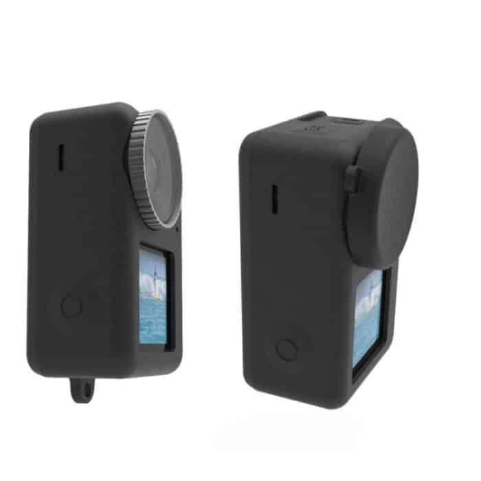 Für DJI Osmo Action 3 Silikon Schutzhülle Objektivdeckel, Silicone (Black), Silicone (Red), Silicone (Blue) – Bild 6