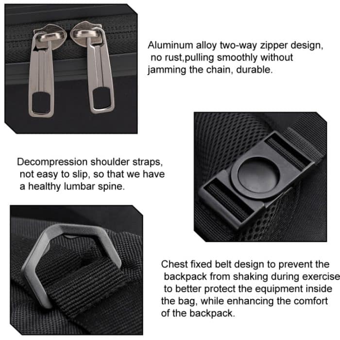 Für DJI AVATA Aufbewahrungstasche, Hartschale, wasserdicht, Umhängetasche, Rucksack, Style 1 Brushed Gray Black Inner, Style 1 Metal Gray Black Inner, Style 1 Brushed Gray Yellow Inner, Style 1 Metal Gray Yellow Inner – Bild 6