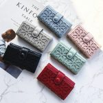 Multifunktionale PU-Damen-Schlüsseltasche mit dreifacher Faltschnalle, PU Black, PU Grey, PU Red, PU Pink, PU Green, PU Blue – Bild 2