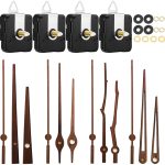 Quarzuhr-Zifferblatt-Reparatur-Set, DIY-Wanduhr-Teile, Spezifikationen:, 4 Movements+4 Sets Needles, Movement+S01 Wooden Needle, Movement+S02 Wooden Needle, Movement+S03 Wooden Needle, Movement+S04 Wooden Needle
