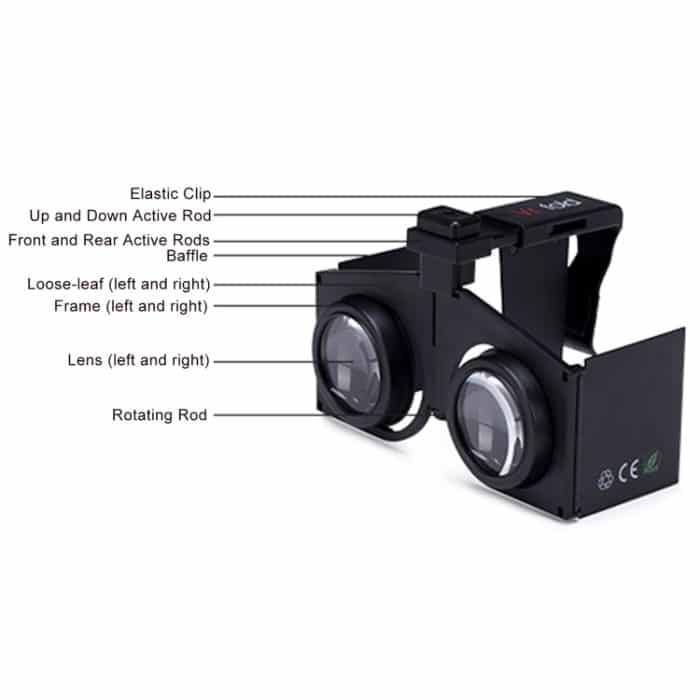 Vr Fold V1 Panoramablick Praktische faltbare VR-Brille, Vr fold V1 – Bild 3