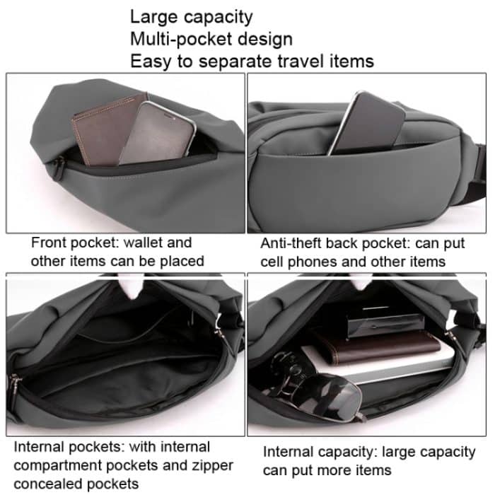 HAOSHUAI 1100-20 Herren Hüfttasche Outdoor Laufen Handytasche, 1100-20 Dark Blue, 1100-20 Black, 1100-20 Army Green – Bild 4