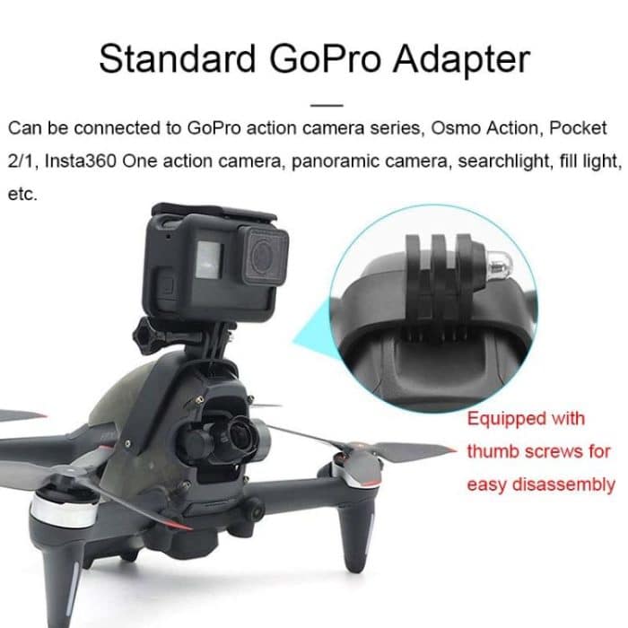 Obere Erweiterungsadapterhalterung Sportkamerahalterung, For DJI FPV – Bild 3