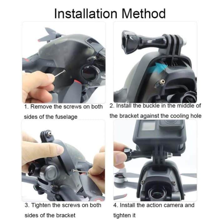 Obere Erweiterungsadapterhalterung Sportkamerahalterung, For DJI FPV – Bild 6