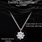 Funkelnde O-Ketten-Halskette aus S925-Sterlingsilber mit Moissanit-Anhänger – Bild 3