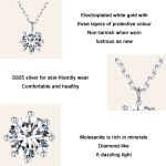 Funkelnde O-Ketten-Halskette aus S925-Sterlingsilber mit Moissanit-Anhänger – Bild 4