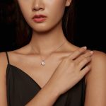 Halskette mit funkelndem Moissanit-Anhänger aus Sterlingsilber mit S925-Weißgoldbeschichtung – Bild 5