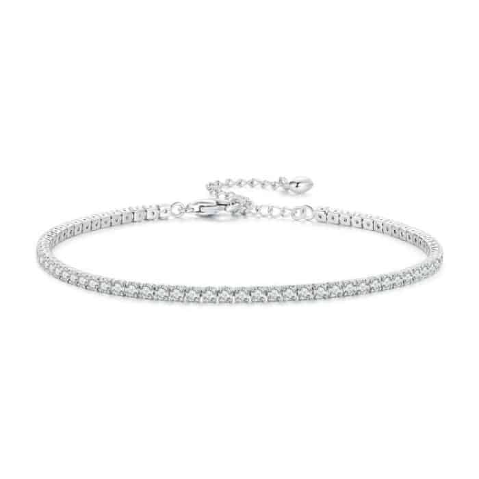 TBD0603142501.jpg S925 Sterling Silber Weißgold vergoldetes Pop-Zirkonia-Armband – Bild 1