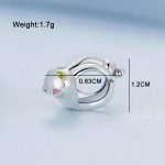 S925 Sterling Silber süße weiße Katze Perlenarmband Zubehör – Bild 3