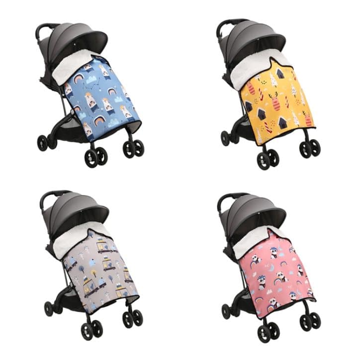 BB1021 Kinderwagen gepolsterte, verdickte, winddichte Decke, wasserdichte, tragbare, warme Babydecke – Bild 2