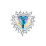 S925 Sterling Silber Illusion Herz Charm Perlen Glasarmband Perlen