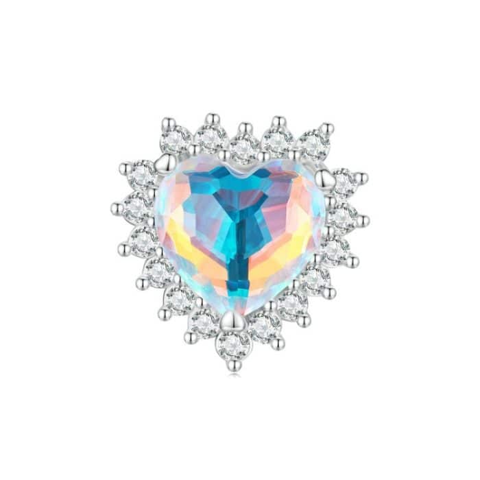 TBD0603152901.jpg S925 Sterling Silber Illusion Herz Charm Perlen Glasarmband Perlen – Bild 1