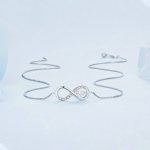 Halskette mit Infinity-Herz und endlosem Symbol aus Sterlingsilber, S925-Zirkonia – Bild 2