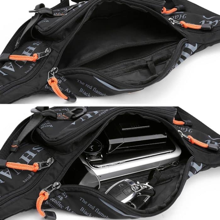 HAOSHUAI 5135 Outdoor Männer Gürteltasche Wasserdichte Nylon Stoff Männer Tasche, 5135 Dark Blue, 5135 Black, 5135 Army Green, 5135 Dark Green, 5135 Camouflage – Bild 6