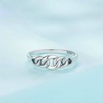 Hohlkreis-Kettenring aus Sterlingsilber S925 – Bild 3