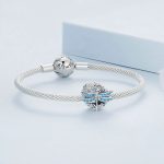 S925 Sterling Silber Libelle um Girlande Zirkon Perlenarmband – Bild 4