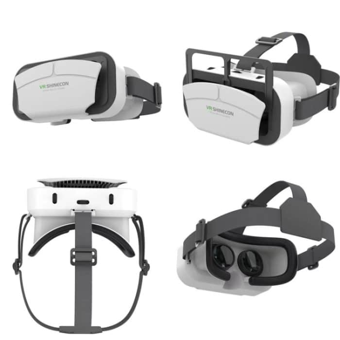 VR SHINECON G12 VR-Brille 3D-Film All-in-One-Spielmaschine Immersive Virtual-Reality-Brille, G12 White – Bild 2