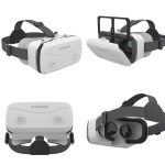 VR SHINECON G15 Helm Virtual Reality VR-Brille All-in-One-Spieltelefon 3D-Brille, G15 White, G15 Black – Bild 3