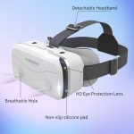 VR SHINECON G15 Helm Virtual Reality VR-Brille All-in-One-Spieltelefon 3D-Brille, G15 White, G15 Black – Bild 4