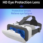 VR SHINECON G15 Helm Virtual Reality VR-Brille All-in-One-Spieltelefon 3D-Brille, G15 White, G15 Black – Bild 5