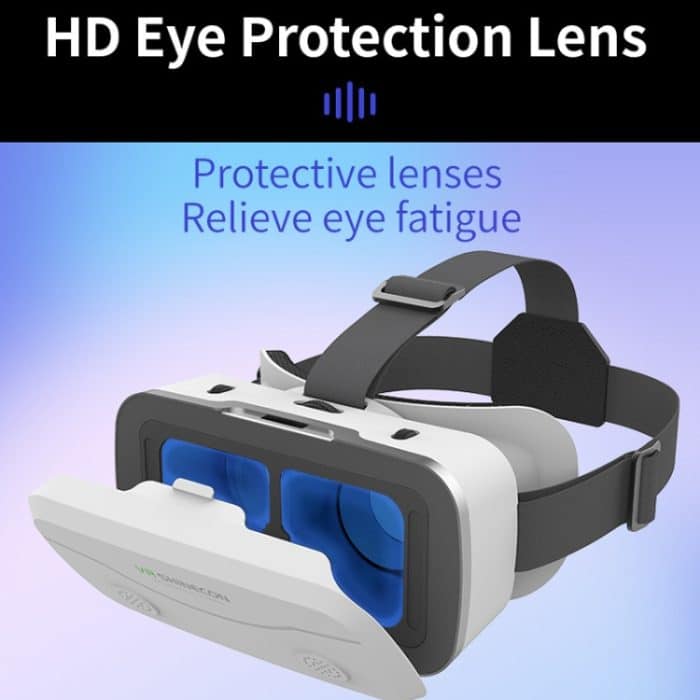 VR SHINECON G15 Helm Virtual Reality VR-Brille All-in-One-Spieltelefon 3D-Brille, G15 White, G15 Black – Bild 5