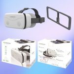 VR SHINECON G15 Helm Virtual Reality VR-Brille All-in-One-Spieltelefon 3D-Brille, G15 White, G15 Black – Bild 9