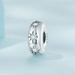 Sterling Silber S925 Spitzer Stern Runder Positionierungsclip Zirkon Stern Armband Perlen – Bild 2