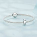 Sterling Silber S925 Spitzer Stern Runder Positionierungsclip Zirkon Stern Armband Perlen – Bild 4