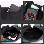 HAOSHUAI 5601 Männer Freizeit Wasserdichte Brusttasche Messenger Große Kapazität Pendeltasche, 5601 Dark Blue, 5601 Grey, 5601 Dark Green, 5601 Gray Green – Bild 2