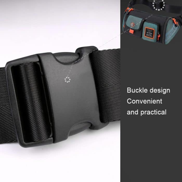 HAOSHUAI 5601 Männer Freizeit Wasserdichte Brusttasche Messenger Große Kapazität Pendeltasche, 5601 Dark Blue, 5601 Grey, 5601 Dark Green, 5601 Gray Green – Bild 4