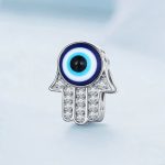 S925 Sterling Silber Hand der Fatima-Zirkon-Armbandperlen – Bild 2