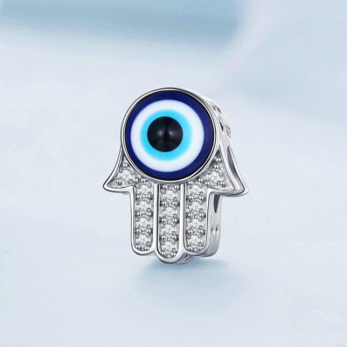 S925 Sterling Silber Hand der Fatima-Zirkon-Armbandperlen – Bild 2